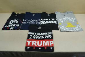 lot 28 image: Assorted Political T-Shirts - Pro-RepublicanTrump - Small