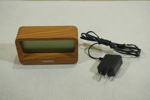 lot 104 image: Capello Wood Grain Alarm Clock