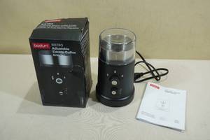 lot 115 image: Bodum Bistro Adjustable Electric Coffee Grinder