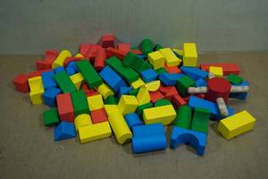 lot 127 image: Building Blocks -Roughly 3.5lbs