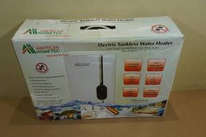 lot 220 image: American Honetec Electric Tankless Water Heater