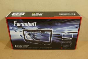lot 222 image: Farenheit License Plate Frame with Rear View Camera -Chrome Finish