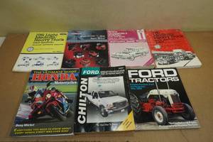 lot 256 image: Assorted Automotive, Tractor, and Motorcycle Books