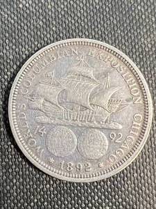 lot 01 image: 1892 US COLOMBIAN EXPO HALF DOLLAR