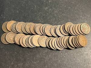 lot 11 image: ROLL OF 50 US INDIAN CENTS