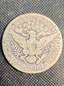 lot 12 image: 1900 US BARBER HALF DOLLAR
