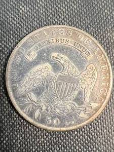 lot 21 image: 1836 US LETTERED EDGE BUST HALF DOLLAR