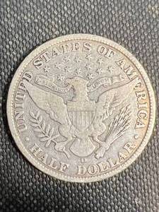 lot 52 image: 1906-D US BARBER HALF DOLLAR