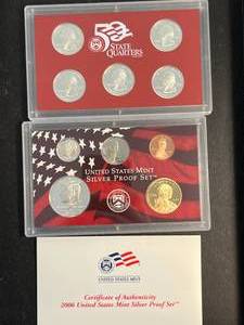 lot 66 image: 2006 US MINT SILVER PROOF SET