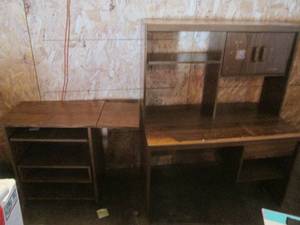 lot 92 image: Rolling office cabinets with pull-out shelving and drop leaf sides for expansion