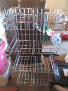 lot 105 image: (4) tier Metal rack style retail display unit