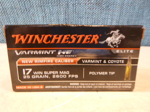 Winchester 17 Win Varmint & Coyote Cartridges
