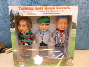 Vintage The Three Stooges Talking Golf Head Covers