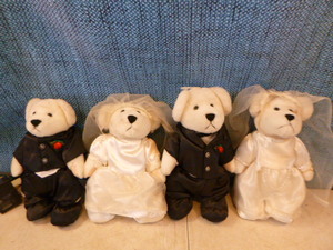 2 Pair of Wedding Bears