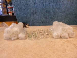 George Killians and Zima Shot Glasses