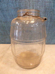 Glass Barrel Jar