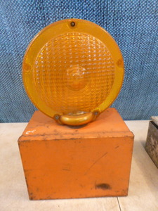 Vintage Caution Light and Fire Alarm