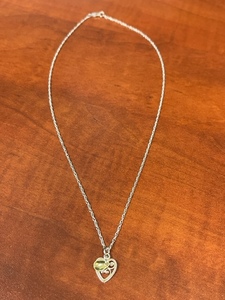lot 20 image: Heart Pendant Necklace
