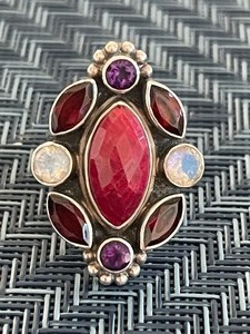 lot 12 image: Vintage NB .925 Sterling Silver Nicky Butler Ring Size 5
