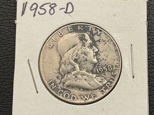 lot 27 image: 1958-D Franklin Half Dollar