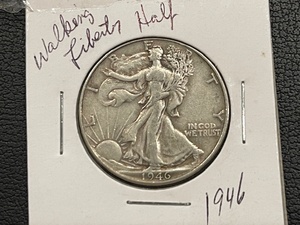 lot 29 image: 1946 Walking Liberty Half Dollar