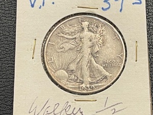 lot 39 image: 1939-S Walking Liberty Half Dollar