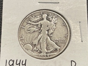 lot 41 image: 1944-D Walking Liberty Half Dollar