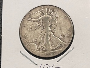 lot 44 image: 1945-S Walking Liberty Half Dollar