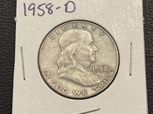 lot 48 image: 1958-D Franklin Half Dollar