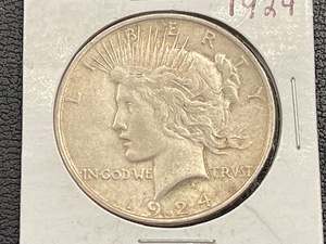 lot 53 image: 1924 Peace Dollar