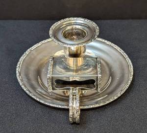 lot 4 image: Antique Sterling Silver CandleMatchstick Holder