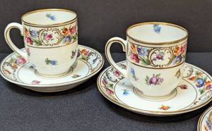 lot 37 image: Schumann Dresden Demitasse Cup Set