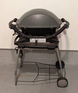 lot 75 image: Small Weber Electric Rolling Grill