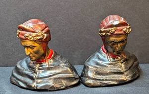 lot 78 image: Pair of Vintage Dante Bookends