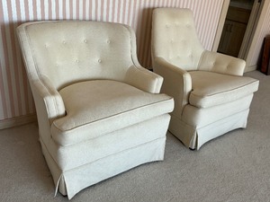 lot 97 image: Two Vintage Upholstered Chairs