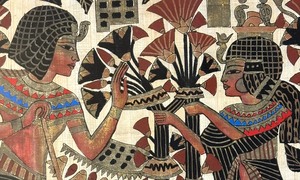 lot 39 image: Egyptian Style Framed Artwork