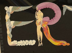 lot 4 image: Vintage ERTE Framed Print