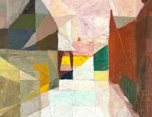 lot 79 image: Original Double Sided Oil Painting