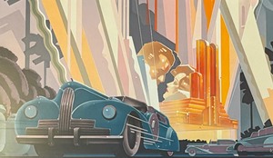 lot 95 image: Hollywood Legend and Reality Framed Print by Doug Johnson