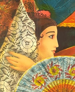 lot 96 image: Lady Bullfighting Limited Edition Framed Print by Sole