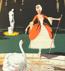 lot 99 image: Vintage Lady Luxury Lynas Perfumer Framed Print