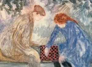 lot 135 image: Checkers Limited Edition Framed Lithograph Print by Barbara A. Wood