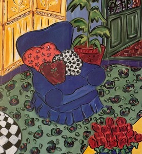 lot 137 image: Charming Colorful Framed Print