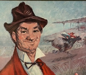 lot 150 image: Vintage The Gay Philosopher by Henry Major Framed Print