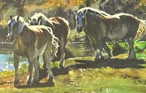 lot 154 image: Original Watercolor Painting by Jeanne Long