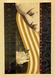 lot 176 image: Der Rosenkavlier Opera Promotional Print by Richard Strauss