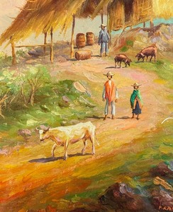 lot 190 image: Original Painting by Franquel Moncaya