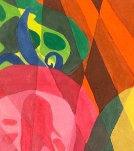 lot 197 image: Vibrant Abstract Framed Print by M. Kronick