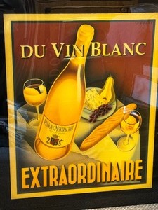 lot 65 image: Large Glossy Print Du Vin Blanc Extraordinaire