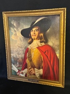 lot 101 image: Framed Lord Calvert Portrait Print